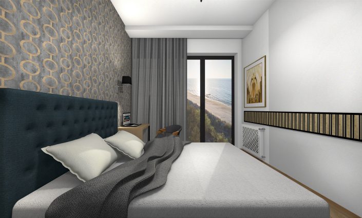 Sypialnia inspiracje, Art Deco, projekty wnętrz Kraków, Wrocław, Katowice, Warszawa